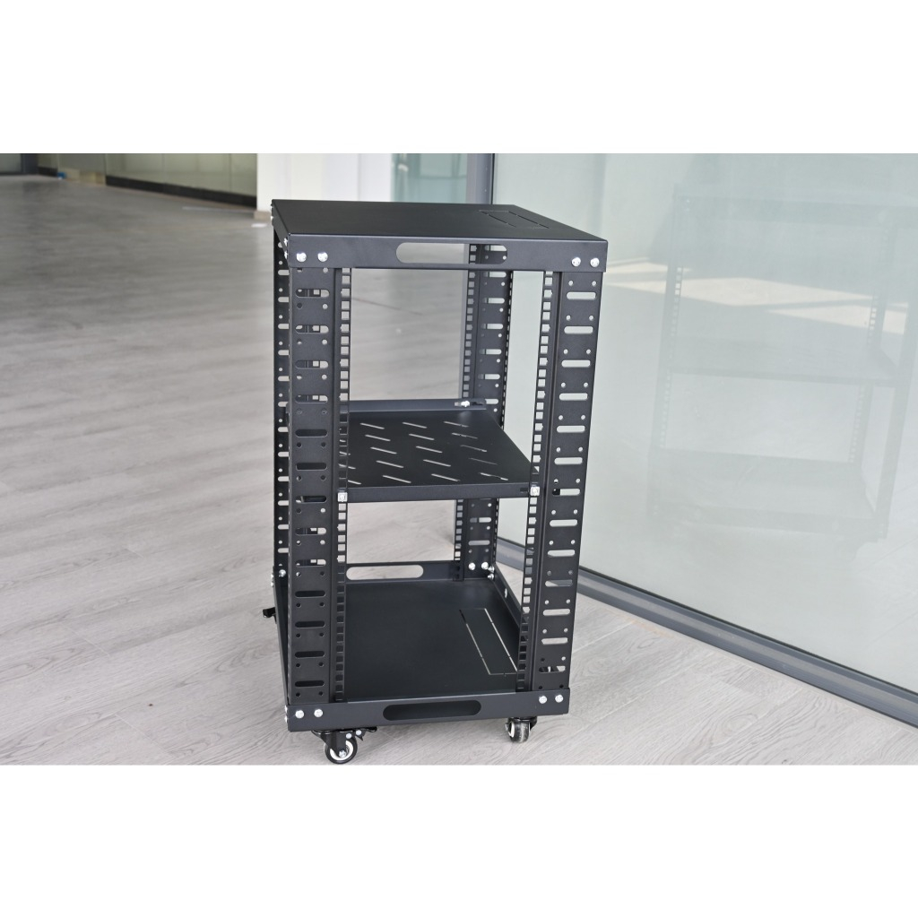 15U & 18U SIMPLE OPEN CABINET (DISASSEMBLE) DATA RACK SERVER | Shopee ...