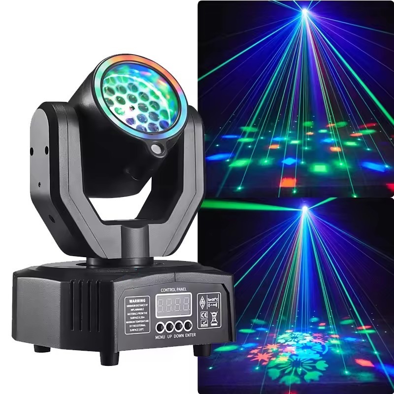 LED swaying pattern stage light strip with rotating light circle for DJ ...