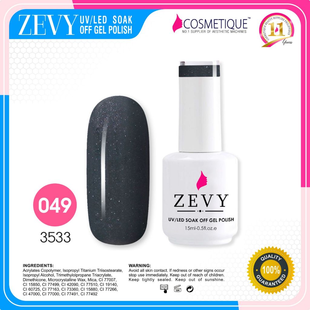 ZEVY GEL POLISH 15ML ( 3533 - 049 ) | Shopee Philippines