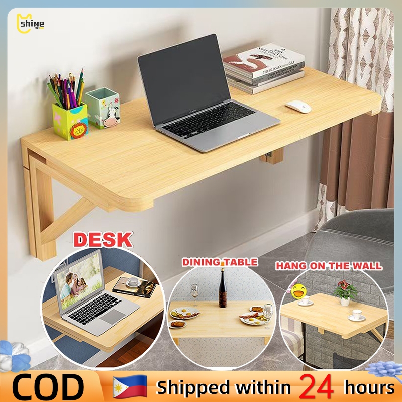 Wall-mounted folding table small apartment dining table computer desk  simple wall-mounted wall table