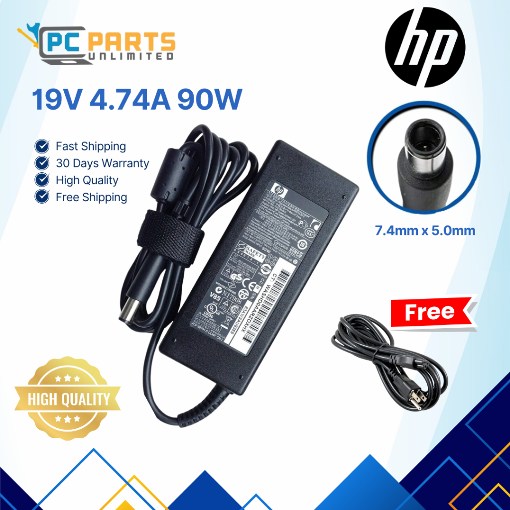 Chargeur 19V 4.74A Pour HP ProBook 6450b, 6455b, 6460b, 6465b, 6470b, 6475b - Neuf