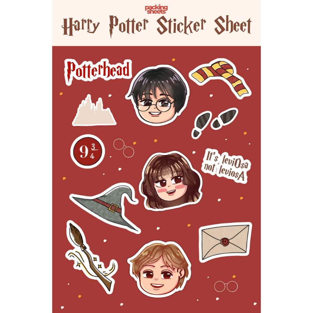 Packing Bookish Sticker Sheet - Harry Potter | Shopee Philippines