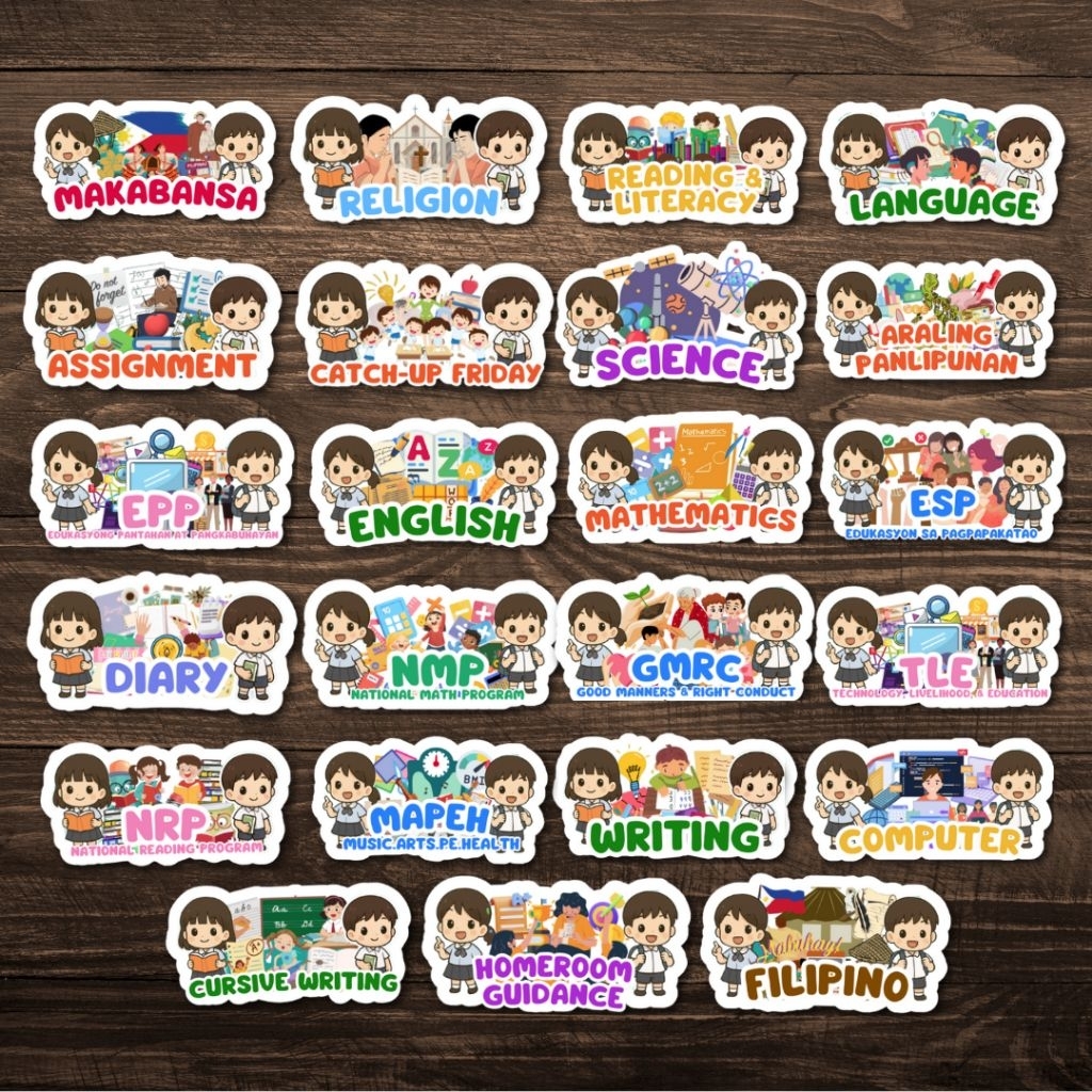 Shop notebook subject sticker for Sale on Shopee Philippines