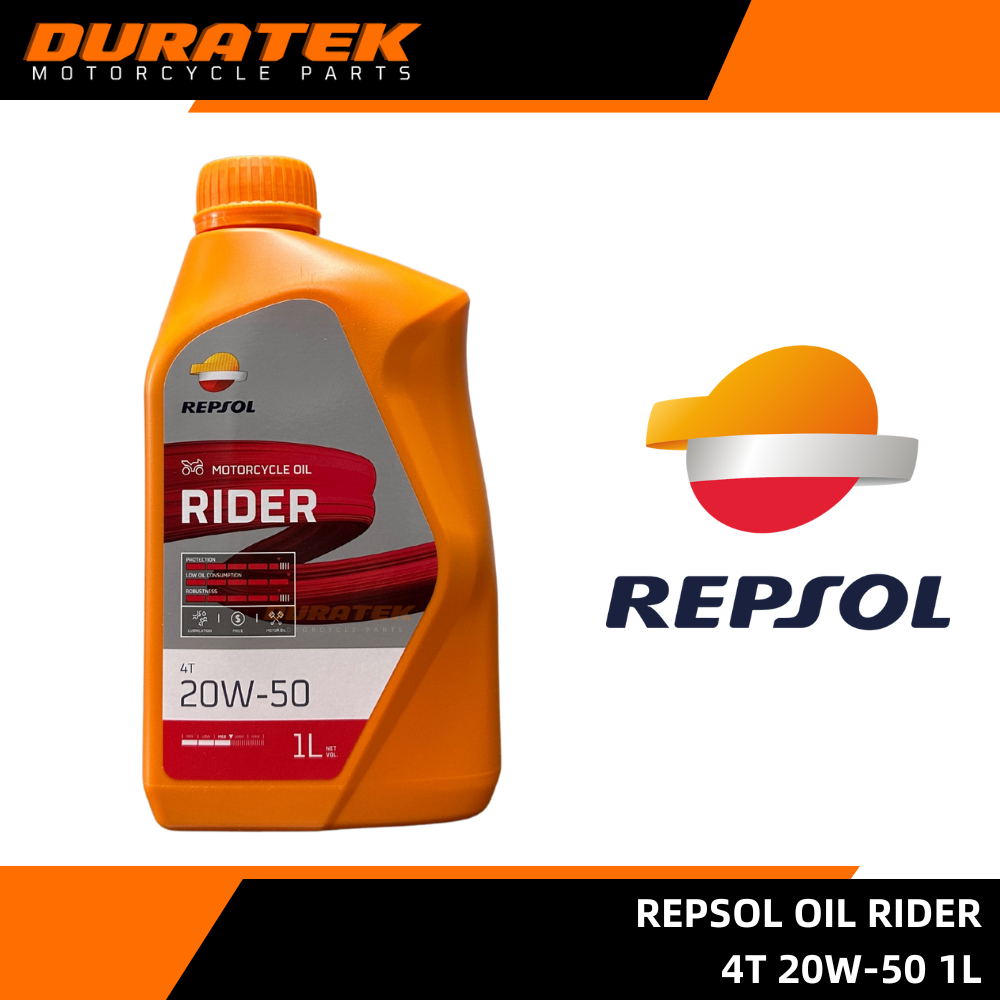 Repsol Rider 4T 20W-50 Mineral Motorcycle Engine Oil 1L | Shopee ...