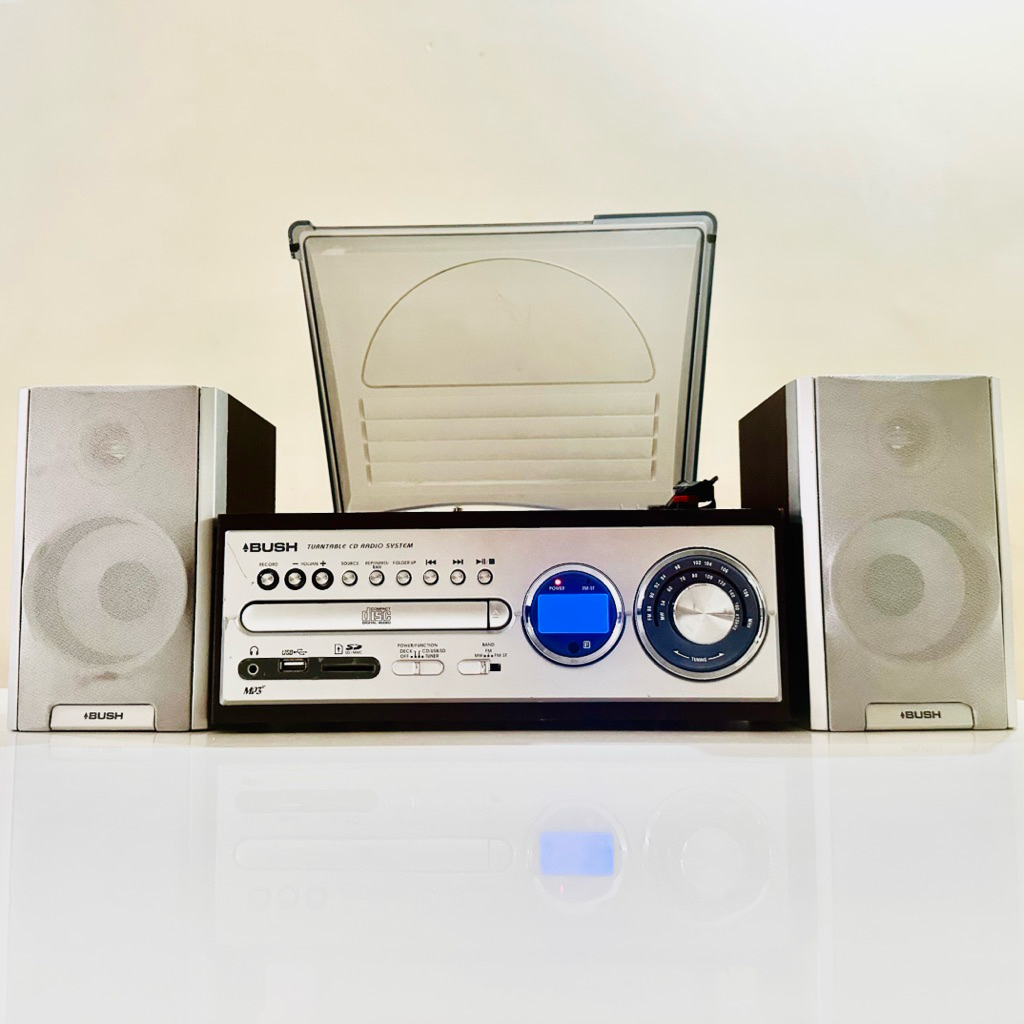 Bush RPA3 Turntable Radio System with USB & SD Card Reader 220v [UK ...