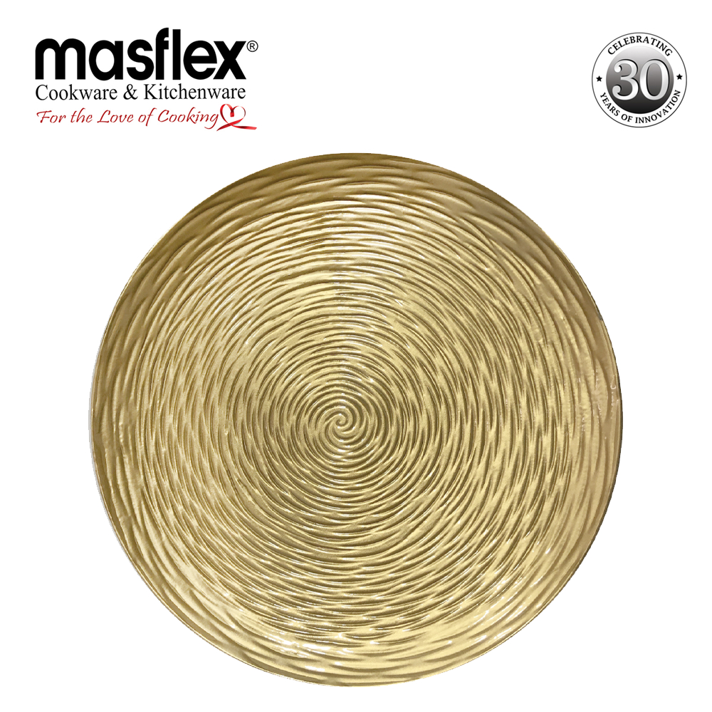 Masflex Royal Gold Charger Plate 4 Pcs Set | Shopee Philippines