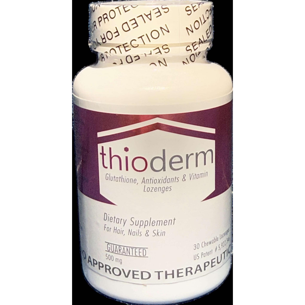 THIODERM Glutathione, Antioxidants & Vitamin Lozenges [30 Chewable  Lozenges]