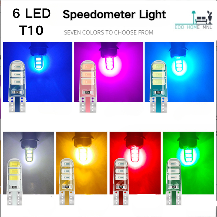 2PCS T10 6-LED Peanut Bulbs – Motorcycle Signal, Park, Speedometer ...