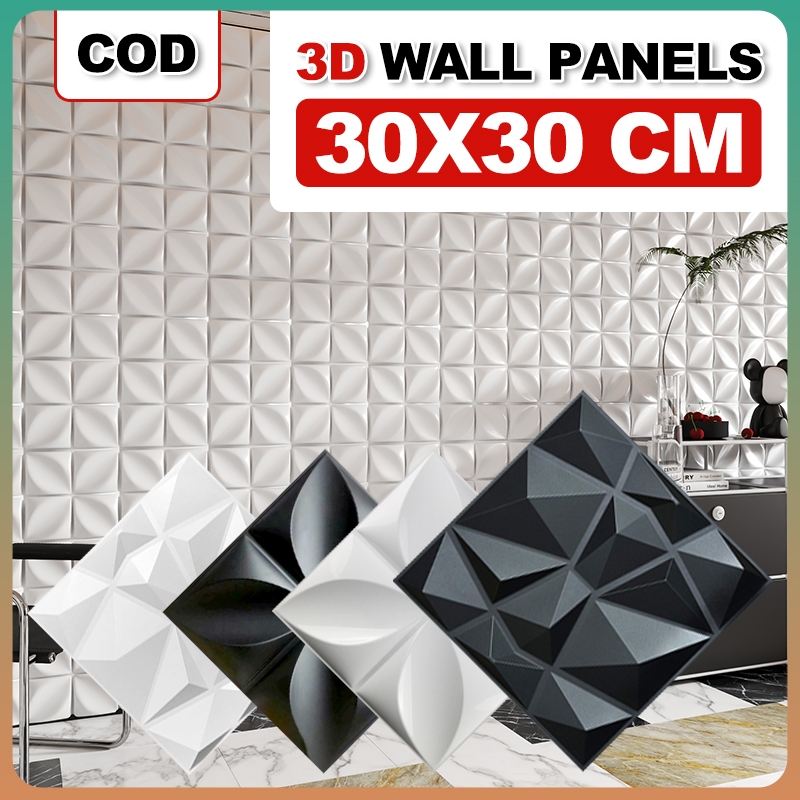 3D Wall Panel Sticker PVC Panel Diamond Design Wallpaper Design Home ...