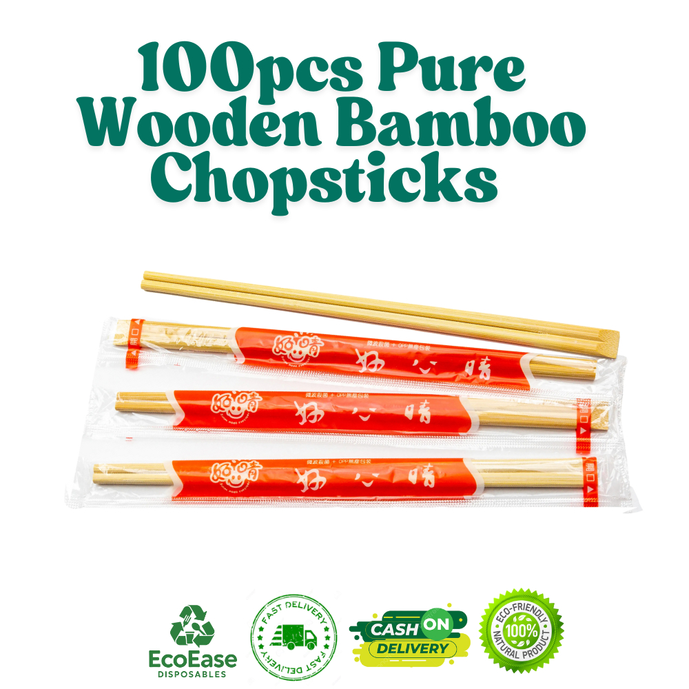 100pcs Chopstick Wooden – Eco-Friendly Disposable Bamboo Utensils ...