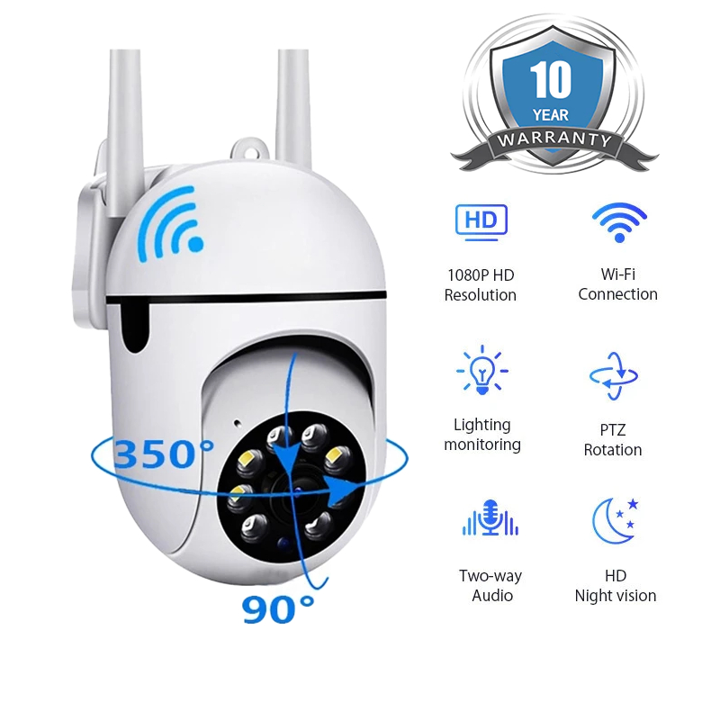 V380 CCTV Camera Wifi Dual Lens 8MP 4K IP66 Security Protection Outdoor ...