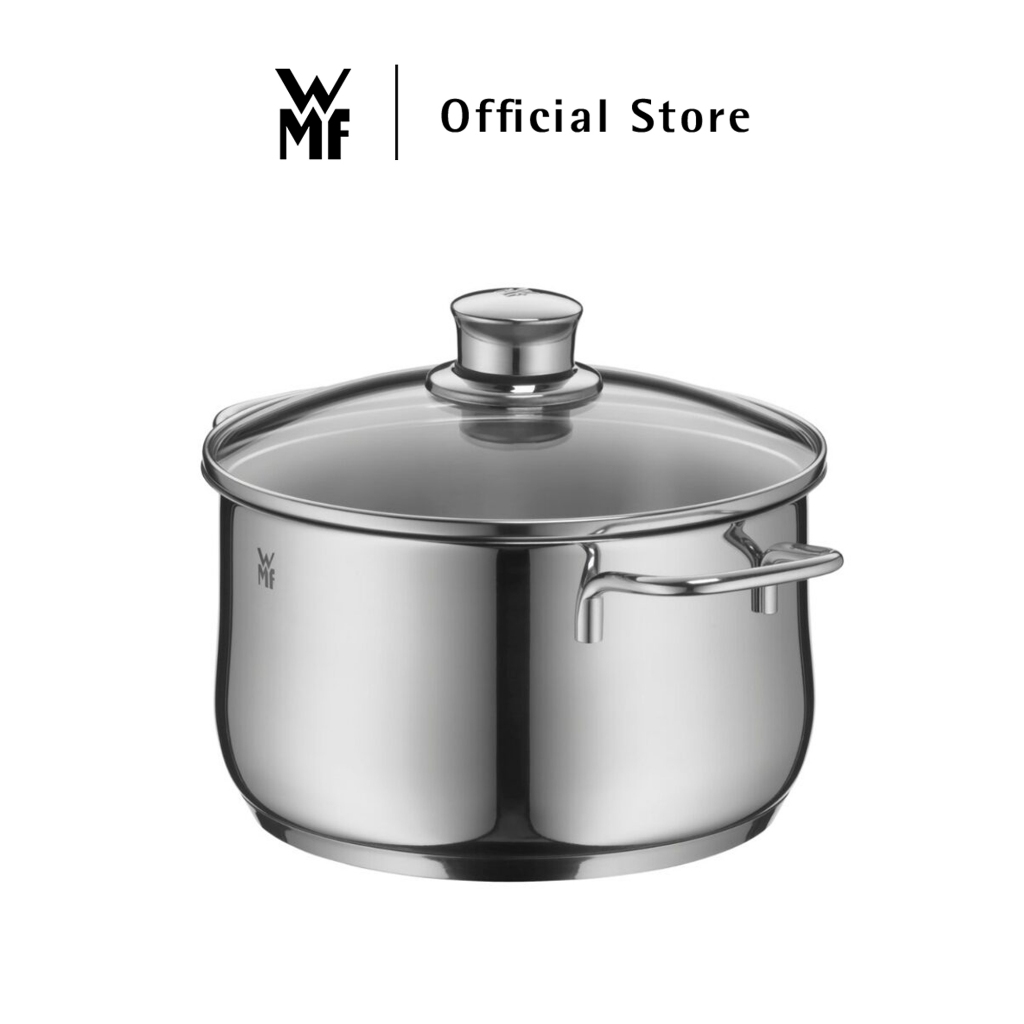 WMF Diadem Plus Soup Pot 24 cm with Glass Lid, Cromargan®,Induction ...