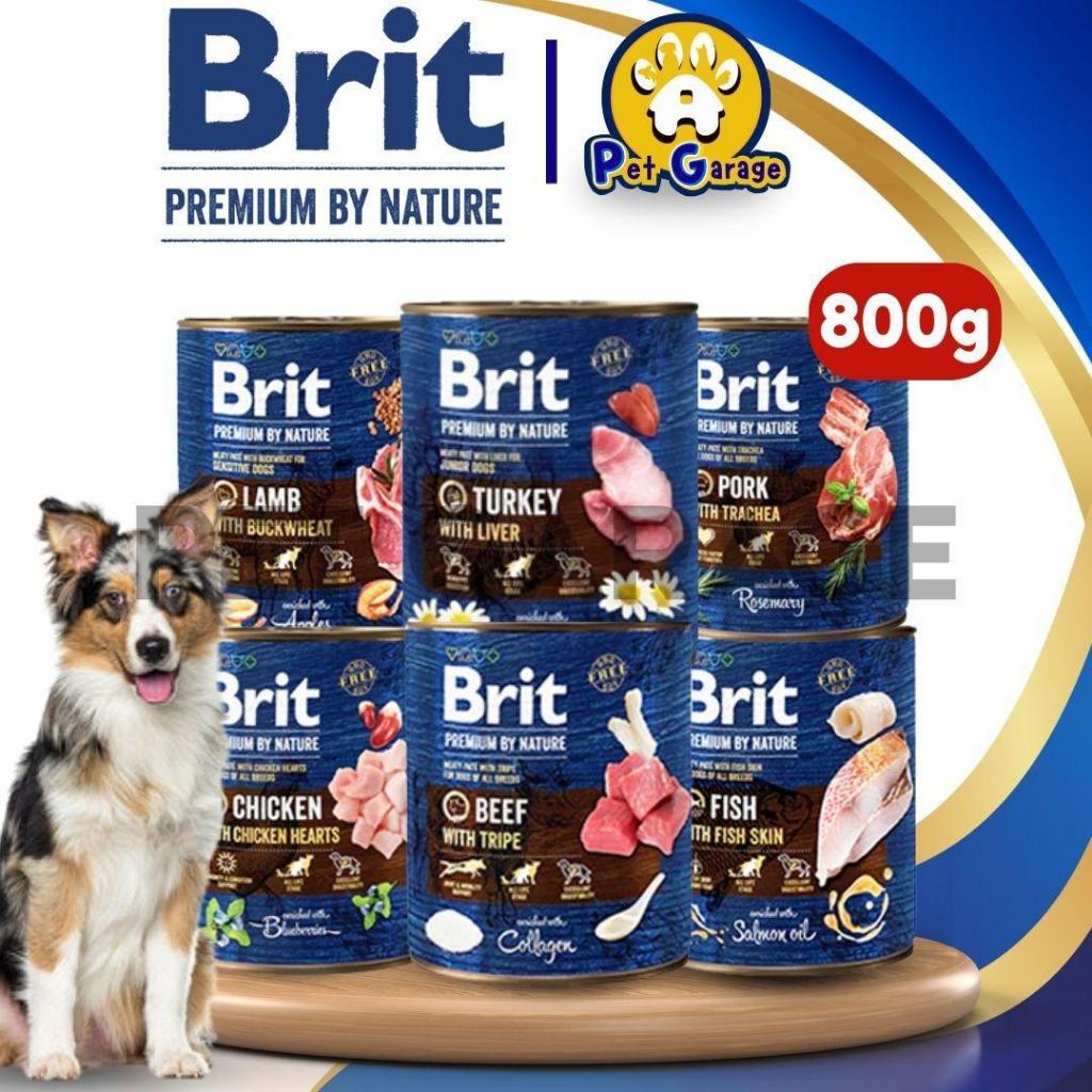 800g Brit Premium By Nature Wet Can Dog Food Supports Digestive Health All  Stages Adult Puppy