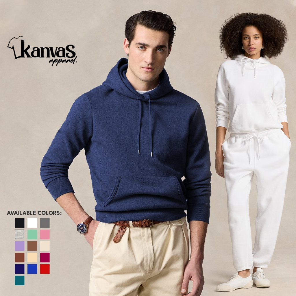 Kanvas Apparel Pullover Hoodie Jacket for Men Women w/ Drawstring  Pockets Sweatshirts Sweater