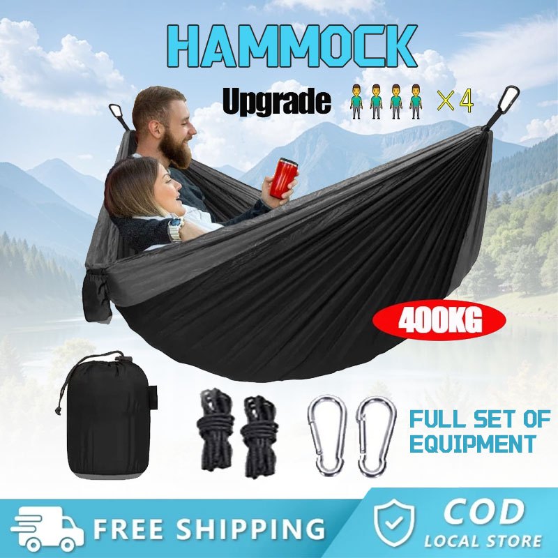 Hammock Duyan Camping Hiking Double Outdoor Portable equipment WIth ...