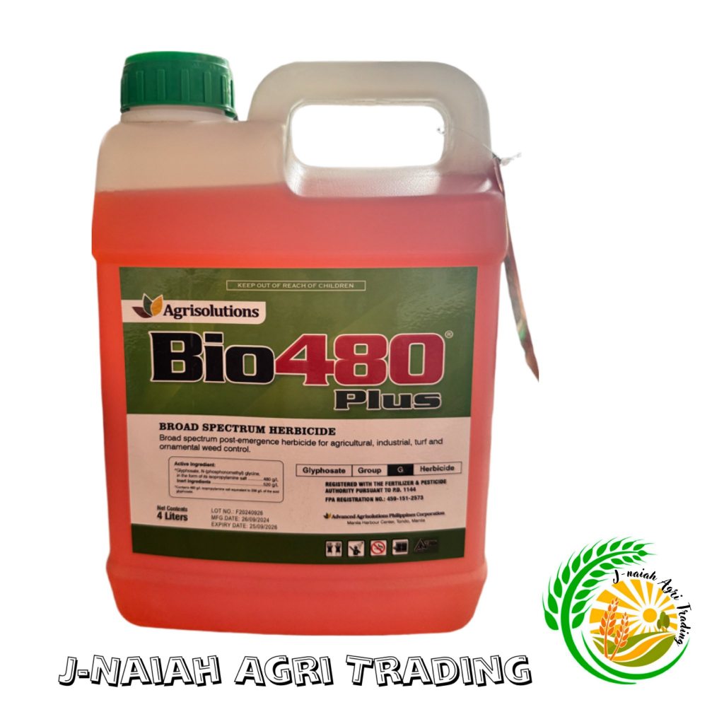 Bio 480 Plus 4 Liters/ 1 Gallon/ Glyphosate/ Broad Spectrum Herbicide ...