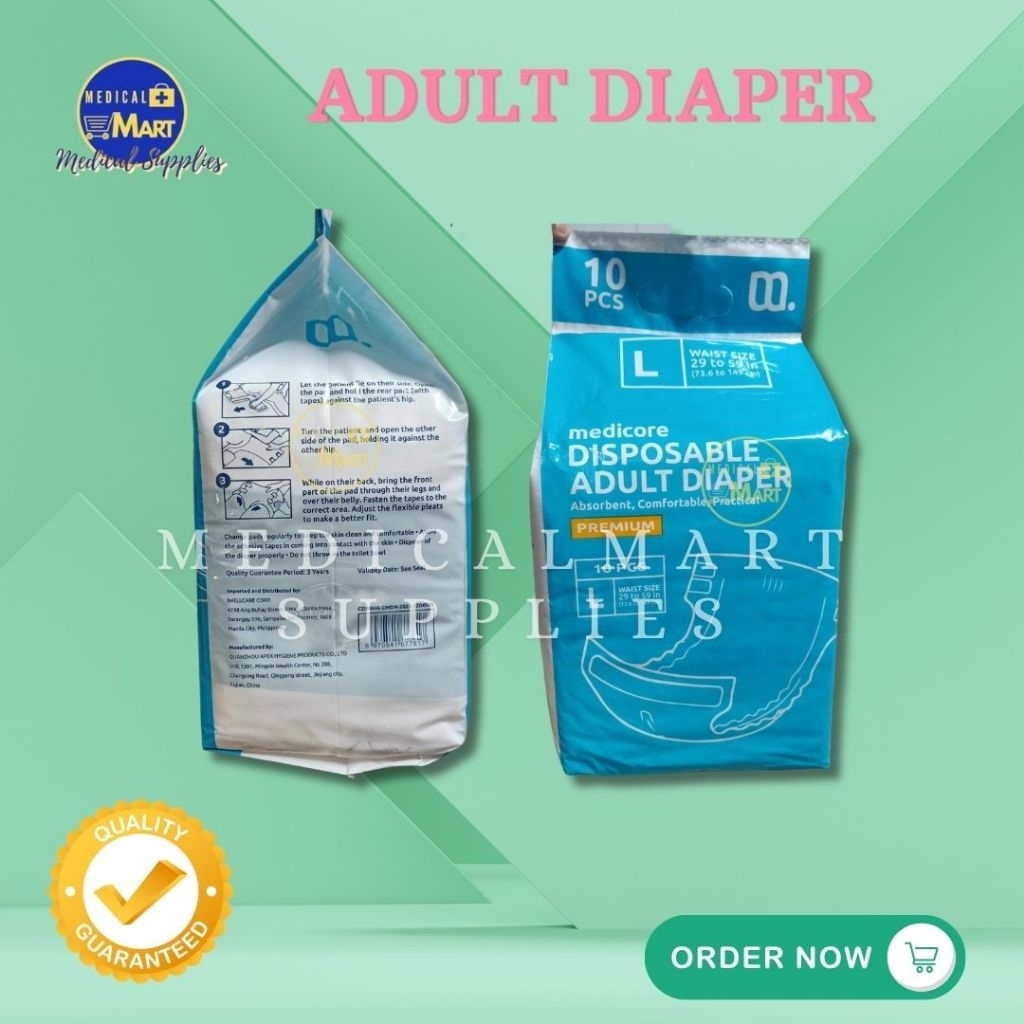 Disposable Adult Diaper,Medicore | Shopee Philippines
