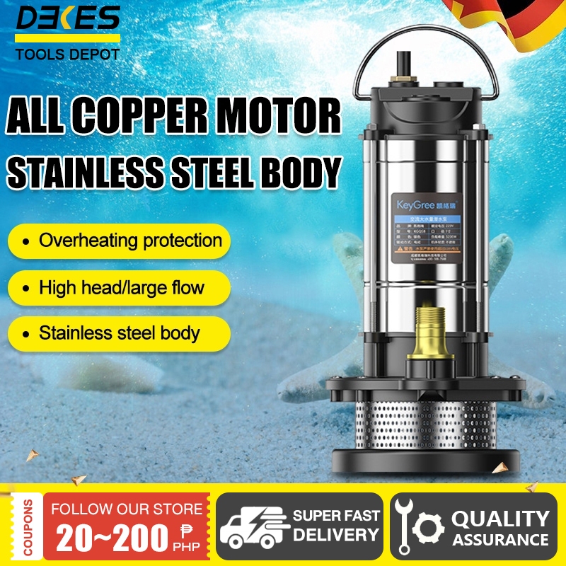 New Clear water pump submersible pump, all copper motor, deep well pump ...