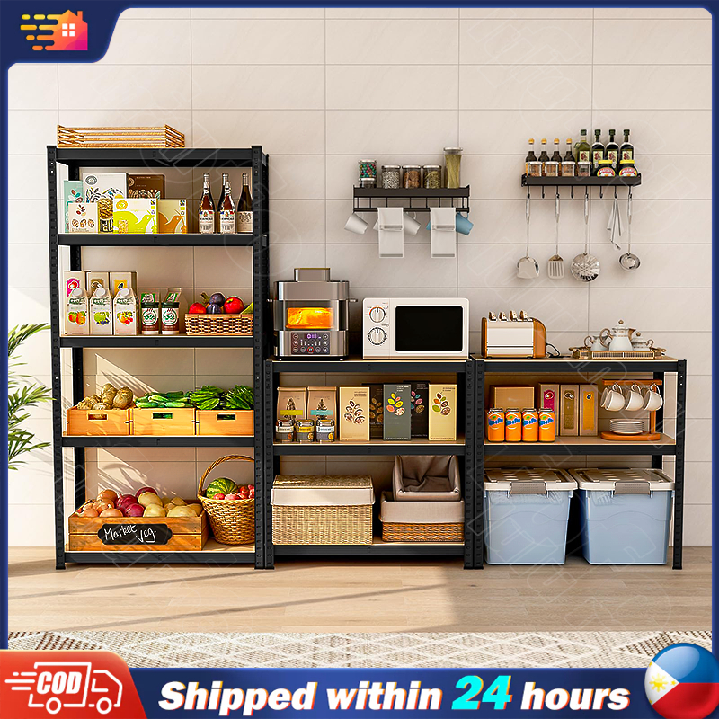 5 Tier Shelving Unit Boltless Garage Racking Metal Storage Shelves ...