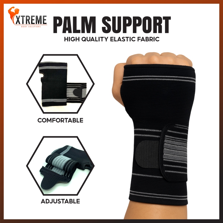 Palm Support Brace Adjustable Compression for Pain Relief Gym Sports ...