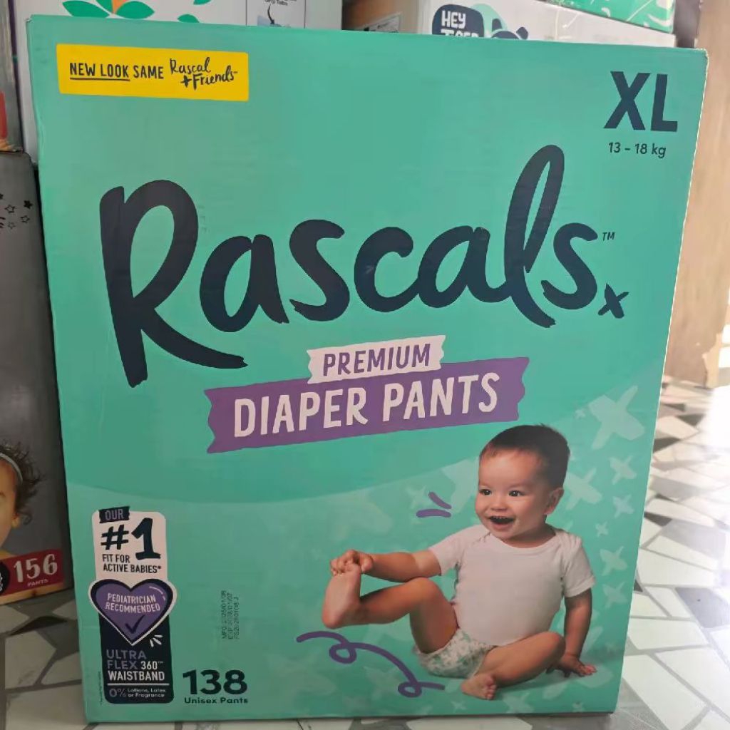 138pcs XL NEW RASCALS PREMIUM DIAPER PANTS | Shopee Philippines