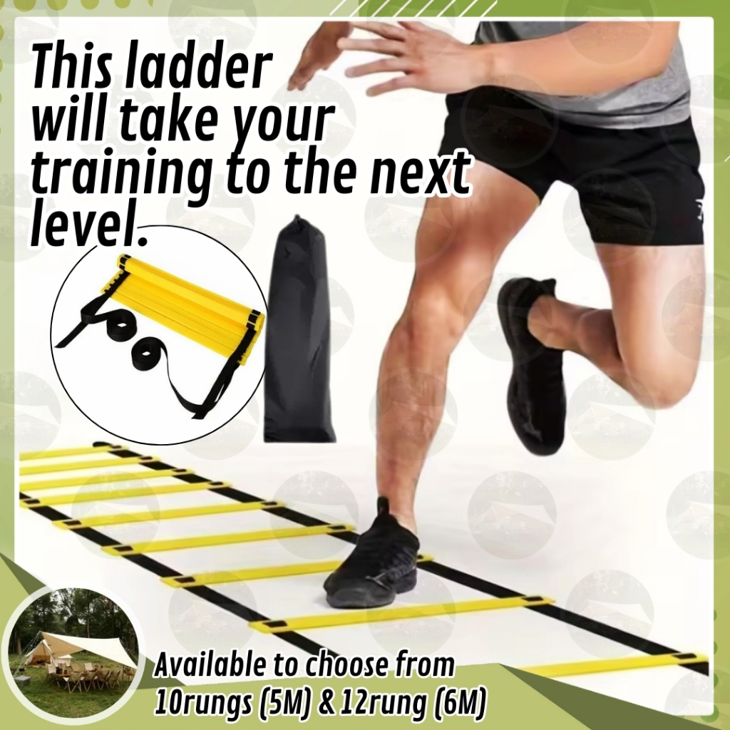 Fitness Agility Training Obstacle Rope Rungs Speed Ladder For Football  Basketball Adjustable Strap