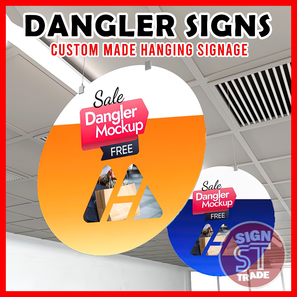 Dangler Hanging Sign | Sale Board Signages | Acrylic or sintraboard ...