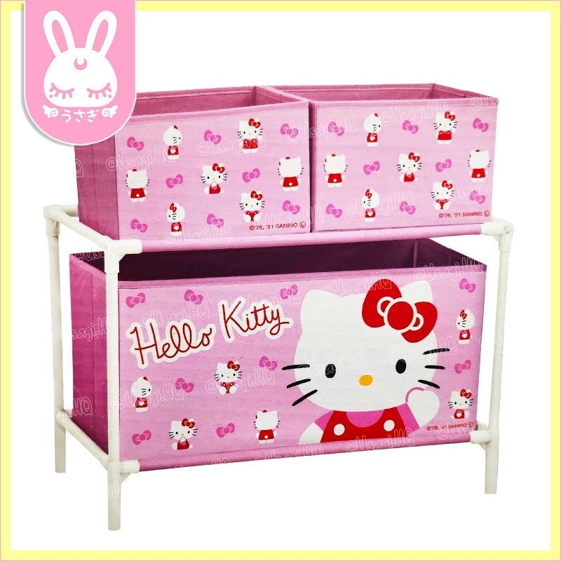 Sanrio Hello Kitty Original Kawaii Icon Large 2-Tier 3-Box Storage ...