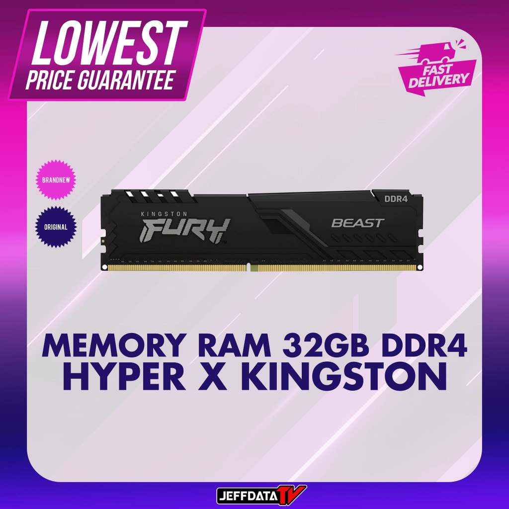 MEMORY RAM 32GB DDR4 HYPER X KINGSTON FOR DESKTOP | Shopee Philippines