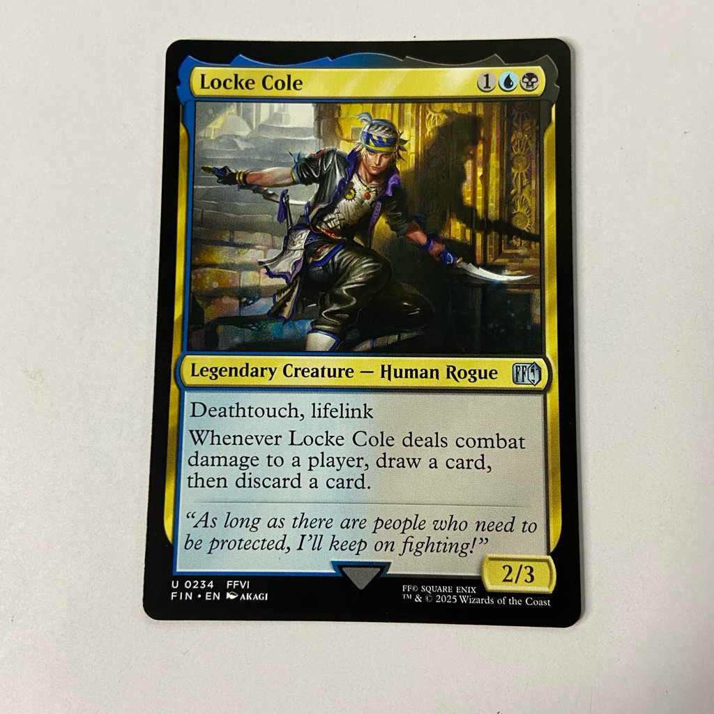 locke mtg card Locke, Treasure Hunter [FINAL FANTASY Commander]
