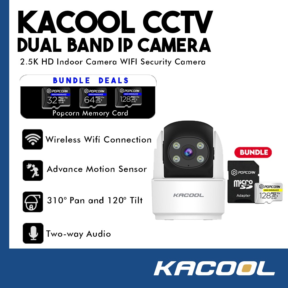 KACOOL Rotate Camera & MC003 128GB MicroSD Pack -X-Ray Proof, V30 Speed ...