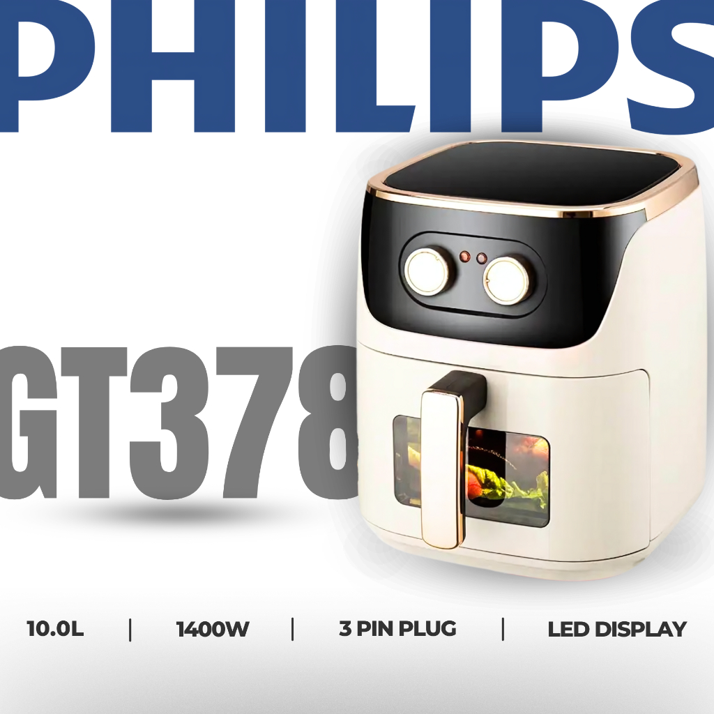 [FAST SHIPPING] GT-378 2000W HEALTHY OIL FREE AIR FRYER 10.0L LARGE ...