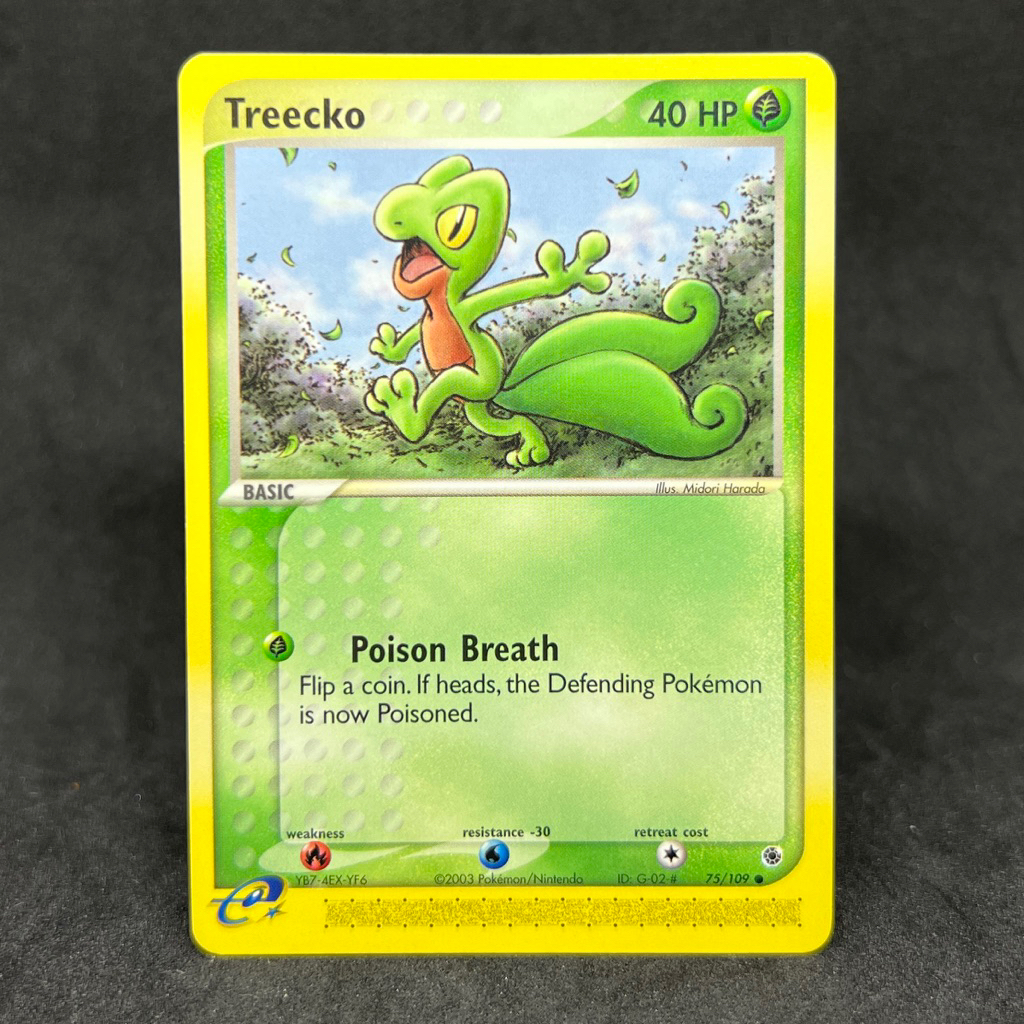 Pokemon TCG Treecko 75/109 2003 EX Ruby & Sapphire Trading Card Game ...