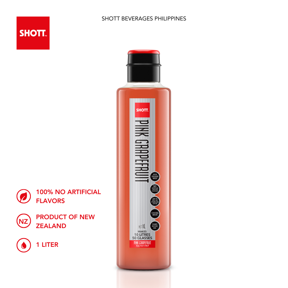 SHOTT Pink Grapefruit Syrup 1Ltr [JULY 2026] | Shopee Philippines