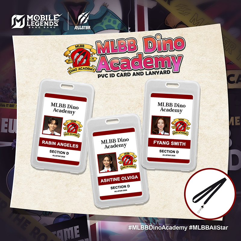 MLBB Dino Academy Rabin Angeles Ashtine Olviga Fyang Smith PVC ID Card ...