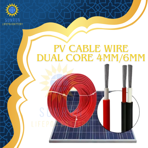1 METER PV Cable Wire - Silicone Wire DC Connector B & R ( 4mm/6mm ...