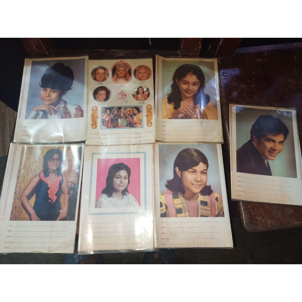 VINTAGE ARTISTA NOTEBOOK COVER , NORA AUNOR, VILMA SANTOS , MISS ...
