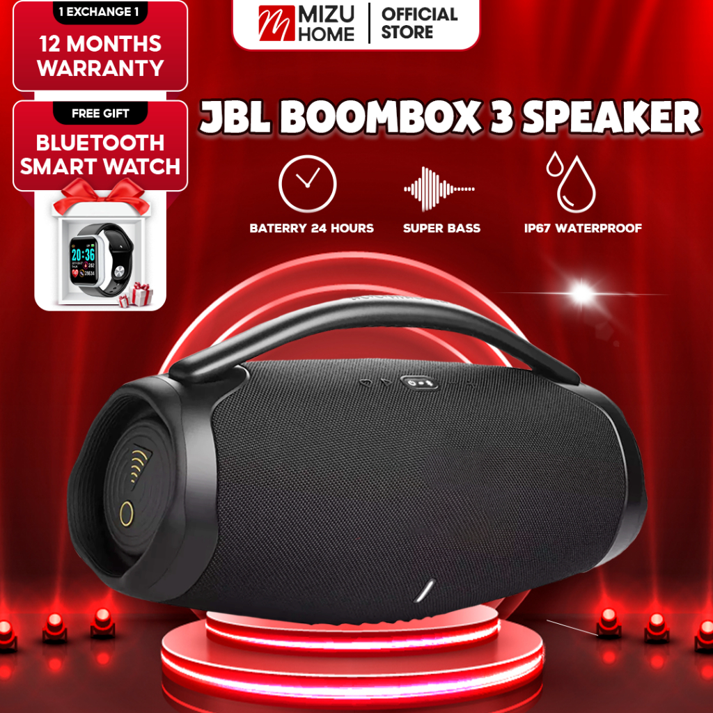 JBL BOOMBOX 3 Speaker RGB Bluetooth Wireless Speaker Portable Bluetooth