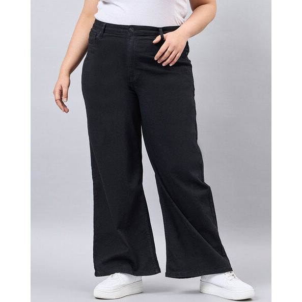 PLUS SIZE WIDELEG DENIM JEANS PANTS SIZE:XL-5XL