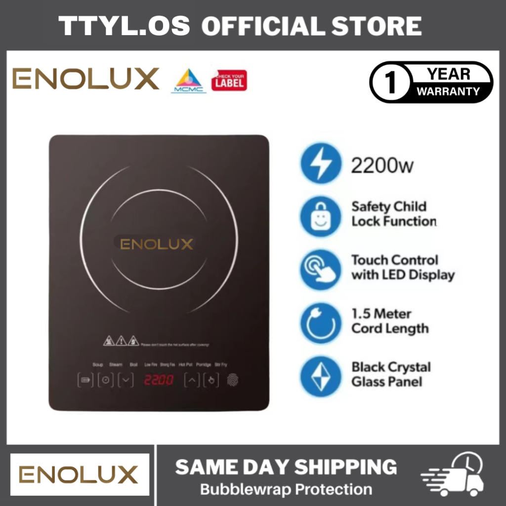 Enolux 2024 NEW Induction Cooker 2200W High Power Fire Boiler Cooking
