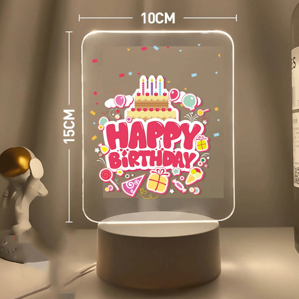 Personalized Acrylic Sign with LED Light for a Standout Desktop Display