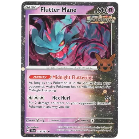 Pokemon Tcg Trick or Trade Flutter Mane 078/162 Temporal Forces Holo ...