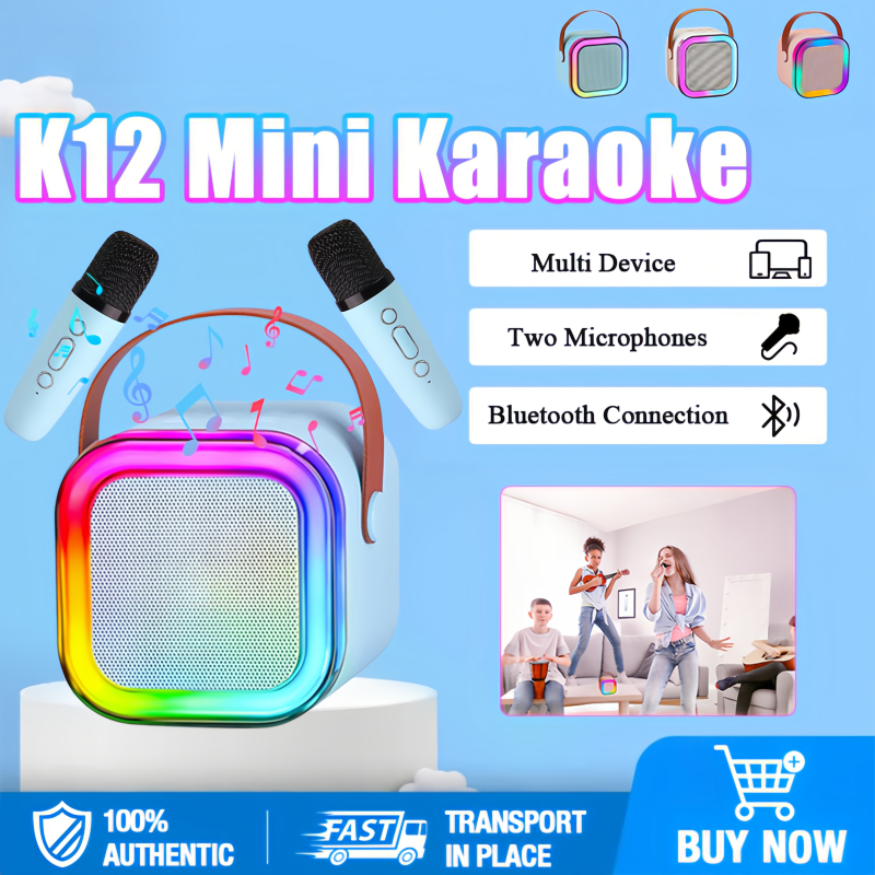 K12 Wireless Karaoke Speaker With Karaoke Bluetooth Microphone Portable ...