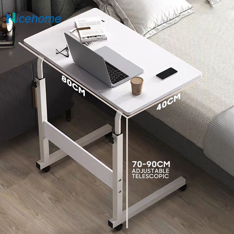 Adjustable table Wood Table Portable Standing Computer Laptop Table