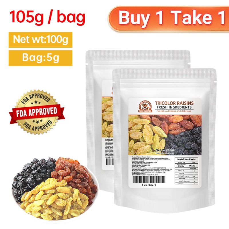 【Buy 1 Take 1】100g Raisins Seedless Dried Sultana Raisins Golden ...