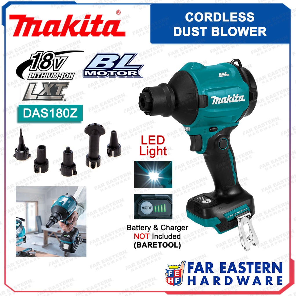 MAKITA DAS180Z Cordless Brushless Air Dust Duster Blower | Inflator 18V ...