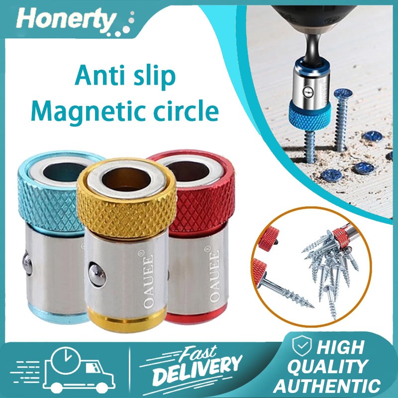 3pcs Removable Screwdriver Bits Ring Screw Catcher Holder