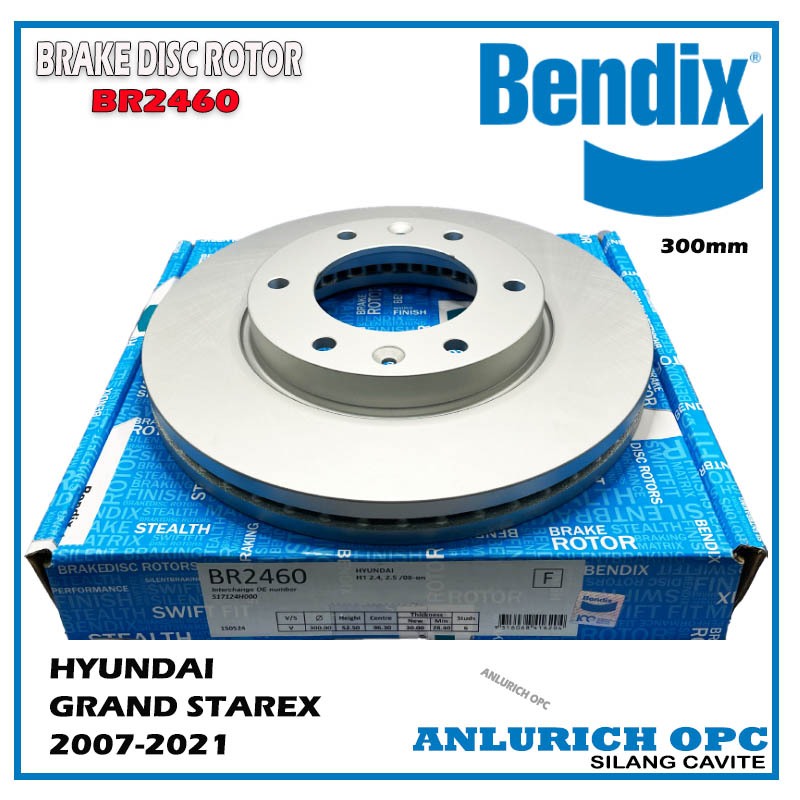 Bendix FRONT Rotor Disc Hyundai Grand Starex 2007-2021 BR2460 | Shopee ...