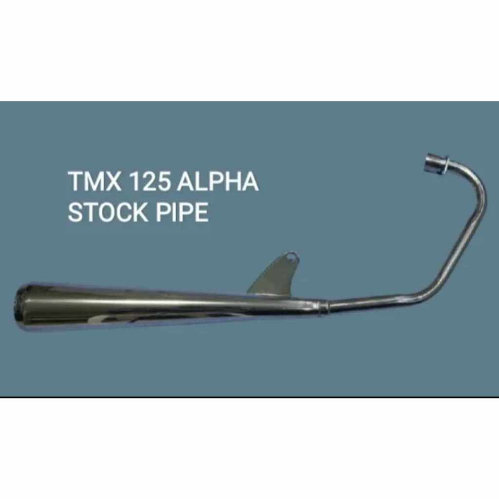 Honda TMX 125 Alpha - StockPipe - Stainless - Muffler | Shopee Philippines