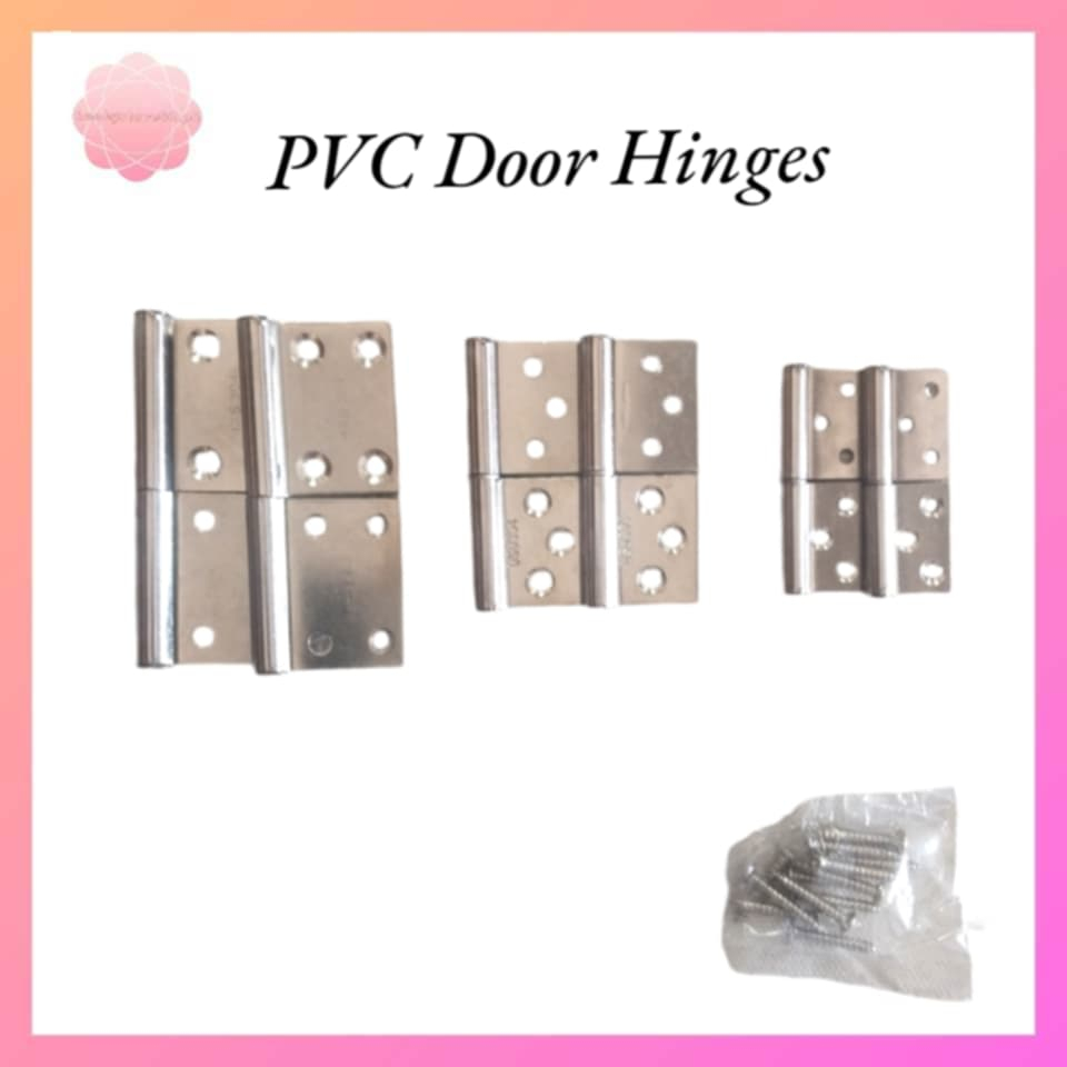 PVC Plastic Door Hinge / Bisagra / Flag Hinge (Butterfly Hinge) WITH ...